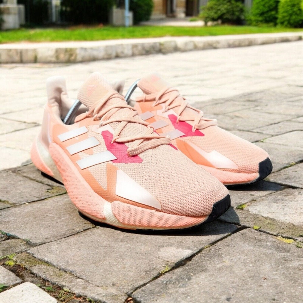 adidas X9000L4 W BOOST Women‎ Size 11 FW8407 Running Walking Peach Pinkc
